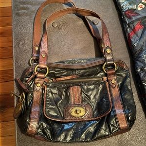 Fossil purse leather